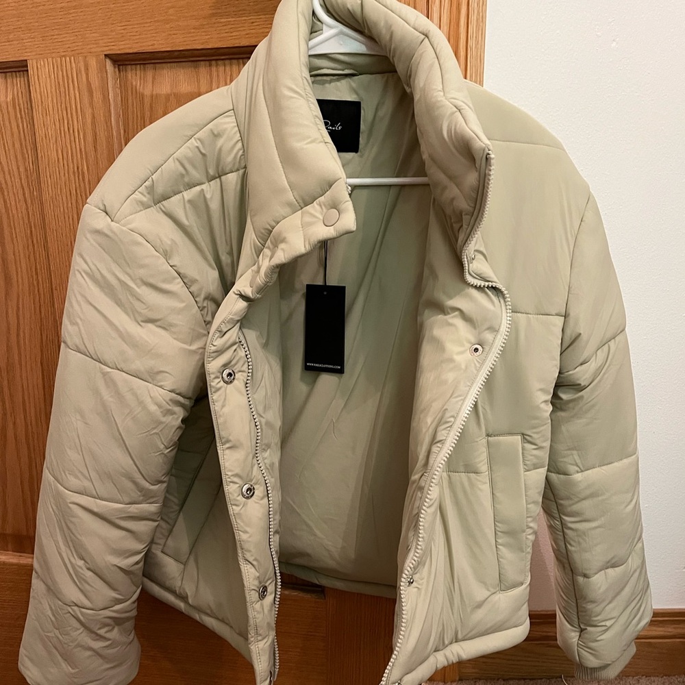 Rails women’s puffer jacket. Neutral cream color, new with tags